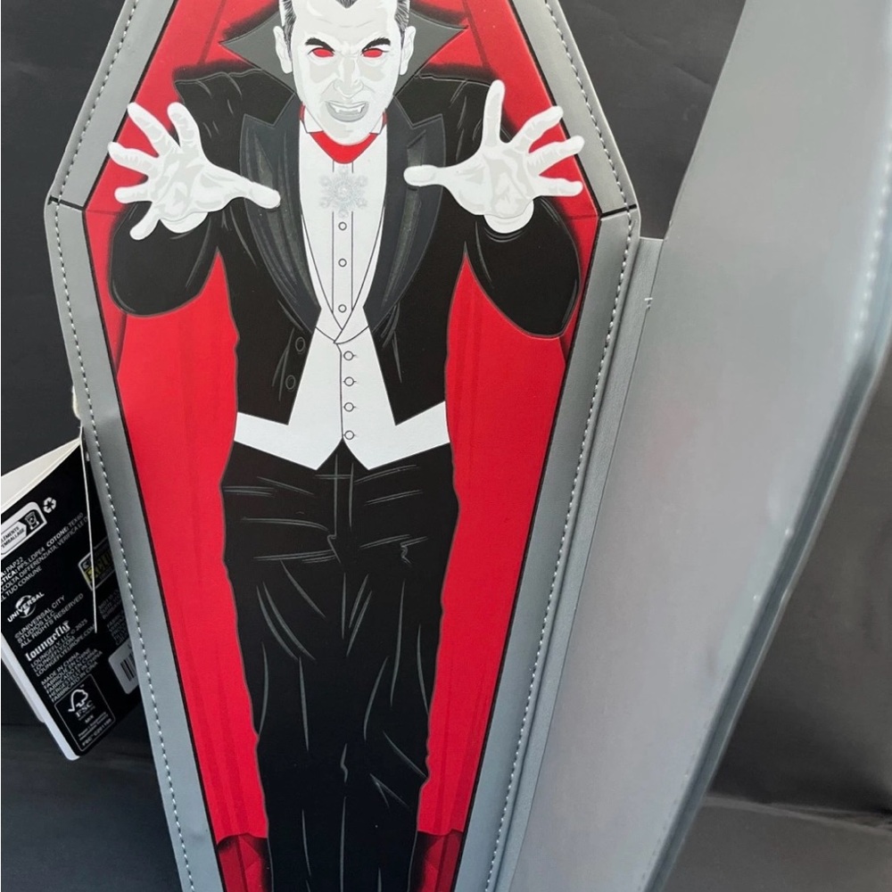 Loungefly x Monsters Dracula backpack/purse BNWT - Picture 2 of 2